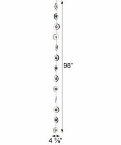 Ancient Graffiti Lawn & Garden Sun And Moon Rain Chain, Copper & Silver
