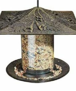 Whitehall Products Trumpet Vine French Bronze Colored Tube Bird Feeder Hanging Feeders