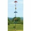Ancient Graffiti Umbrella And Bell Rain Chain, Multicolored