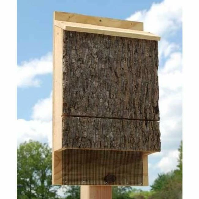 Uncle Dunkel's Triple Chamber Bark Clad Bat House, 300 Bats 3 Uncle Dunkel's Triple Chamber Bark Clad Bat House, 300 Bats