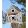 Home Bazaar Victorian Cottage Butternut Bird House