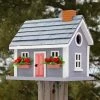 Home Bazaar Vineyard Cottage Grey Bird House 2 Home Bazaar Vineyard Cottage Grey Bird House