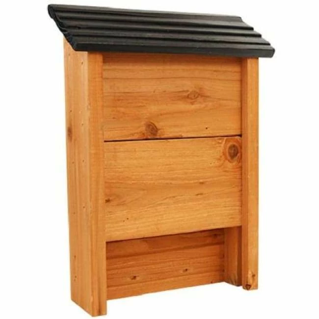 Woodlink Wooden Bat Shelter With Black Roof, 15 Bats 3 Woodlink Wooden Bat Shelter With Black Roof, 15 Bats
