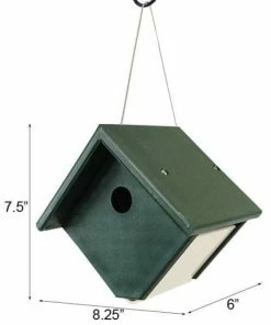 Songbird Essentials Wren House, Hunter Green & Ivory